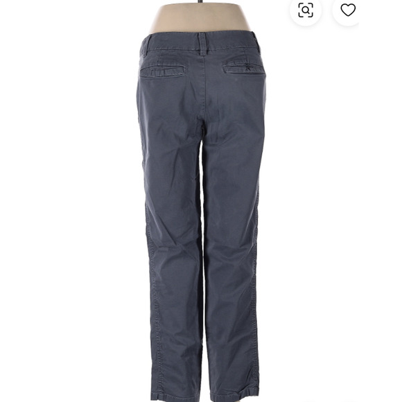 Caslon FLAT FRONT 4P Pants Ebony Gray Ankle chino pant new CASUAL CAREER POCKETS - Picture 2 of 2